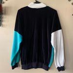 Vintage Starting Point 80's Color Block Pink/Teal High Neck Sweatshirt Medium Pink Photo 1