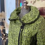 NWT IC Collection Connie K Green Wire Stand Collar Art To Wear Jacket Sz S 🧡🎀 Photo 2