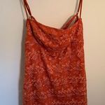 Vanity crisscross back lace tank top Orange Size M Photo 0