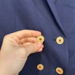 J. McLaughlin  Womens Blazer 2 Navy Blue Double Breasted Career Stretch Jacket Photo 4