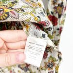 Karma Highway Womens Boho Artsy Cottagecore Floral Embroidered Blouse Top Size M Green Size M Photo 4