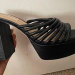 Antonio Melani  Bree Tubular Black Chunky Pumps Size 7US Women Photo 0