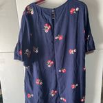 ODDY FROM‎ A BOUTIQUE NWOT 1X DRESS NAVY WITH EMBROIDERED FLOWERS Photo 1