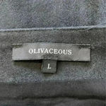 Olivaceous ⭐️  black faux suede skirt in size large Photo 3