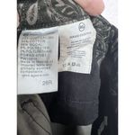 AG Adriano Goldschmied Anthropologie AG 26R High Rise Boho Black Velvet Paisley Pants Skinny Photo 10