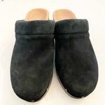 Vionic  Size 7 Kacie Wood Clog Women Black Suede Slip On Round Toe Photo 1
