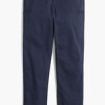 J Crew Factory High Rise Girlfriend Chino Pants Navy Blue Sz 8 Cotton/Elastane Photo 4