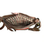 LIZ & CO. LIZ CLAIBORNE SLOUCHY BOHO STRIPED CROSSBODY BAG PURSE Brown Photo 9