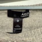 AQUA  Gray Sweater with Colorful Lightning Bolts 100% cashmere Photo 3