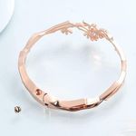 LIGHT Pink Crystal Flower Urn Bracelet Memorial Bangle Jewelry for Ashes Photo 1