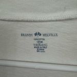 Brandy Melville  Cream V-Neck Tee Photo 2