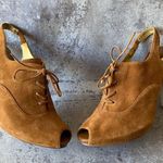 Guess Gwnitty Heels Peep Toe Slingback Suede Shoes 8 Photo 10