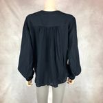Free People  Black Faux-Wrap Top NEW XS Photo 11