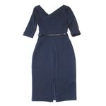 Black Halo NWT Jackie O in Eclipse Stretch Gabardine Belted Sheath Dress 2 $390 Photo 7