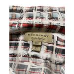 Burberry 109% silk blouse scribble check print sz 2 Photo 3