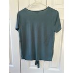 Lucky Brand  Sandwash Vneck Tie Front Top Photo 9
