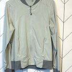 Athleta  Women’s Medium Gray Zipper Pockets Lightweight Athletic Jacket Sporty Photo 0