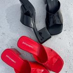 Jeffrey Campbell  Sandals Platform Bubblegum Black Shiny 8 Photo 6