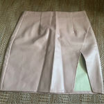 Lulus Women's Pink Faux Leather Mini Skirt with Side Slit,Size XS Photo 0