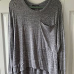 Rag and Bone  Slouchy Oversized Grey Long Sleeve Tee Small Photo 0
