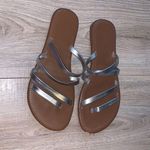 Time And Tru  metallic silver summer sandals Photo 6
