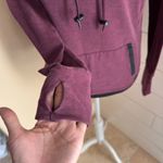 Athleta  Sweatshirt Womens Size XS Sentry Hoodie Long Sleeve Pullover Purple Photo 4