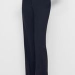 Theory Demetria Wool Blend Pants Nocturne Dark Grey Trousers Size 8 Photo 0