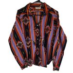 Vintage Circle T Marilyn Lenox Long Sleeve Western Button Up Shirt Womens USA S Purple Size M Photo 1