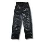 Denim Forum Aritzia The Farrah Faux Leather Pants 25 Black Photo 1