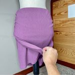 Free People  Angie Wrap Mini Skirt Medium Purple Elastic Waist Stretch Photo 3