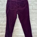 Croft & Barrow Women's Size14 red burgundy Stretch Corduroy Jeans Photo 2