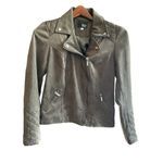 Kut From The Kloth  Women's grey Faux Suede Moto Jacket‎ Size S Photo 2