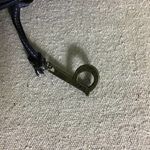 boc Navy Blue Leather Satchel Handbag EUC (some flaws); Photo 10