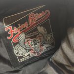 Flying Bikes Oakwood Leather Cargo Pants Womens 10 Black Motorcycle Biker Photo 14