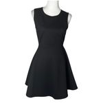 Lulus Mini Dress Womens M Black Floral Lace Open Back Skater Flowy Goth Fairy Photo 5