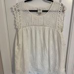 Knox Rose  Sleeveless Eyelet Top Photo 0