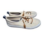 Sperry  Top Sider Women's Canvas Sneakers Beige Lace Up Low Top Comfort Size 12M Photo 1