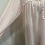 Miss Elaine Petites NWT Pastel Pink Floral Embroidered Nightgown Coquette Small Photo 4