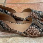 Madewell The Marisa d'Orsay Flat in Snake Embossed Leather Photo 4