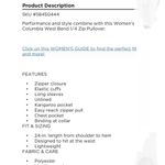 Columbia Women's West Bend 1/4 Zip Pullover Size XL Sherpa Multicolor New G6 Photo 3