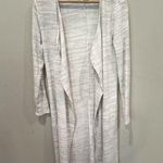 Anthropologie Saturday Sunday Cream Long Cardigan Sweater Open Cozy Medium Women Photo 0