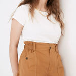 Madewell  High Rise Paperbag Utility Shorts Snap Pockets in‎ Toffee Size Medium Photo 0