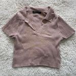 Priceless Stylish Ribbed Tan Knit Short Sleeve Top Photo 0