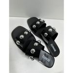 Schutz  Shoes Womens Size 10 Lizzie Sandals Black Rubber Silver Stud Slides Photo 5