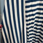 barney's new york Barney’s New York Teal & White Stripe Midi Dress Stretchy Coastal Size Large L Photo 5