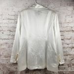 Retrofête Retrofete Saige Double Breasted Blazer in Ivory Size XXL NWT Satin Gold Button Photo 6