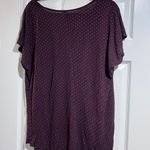 Maurice's Burgundy Polka Dot Short Sleeve Tee Photo 2