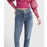 Free People  Time For Shine Mesh Cropped Smocked Pink Purple Floral Blouse Top L Photo 1