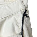 BLANK NYC the baxter ribcage high rise straight leg raw hem jeans cream white Photo 6