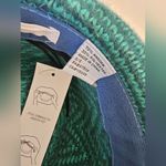 BCBGeneration  Aqua Blue Mint Green Seafoam Trilby Chevron Bow Angora Fedora Hat Photo 5